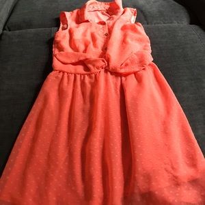 orange sun dress